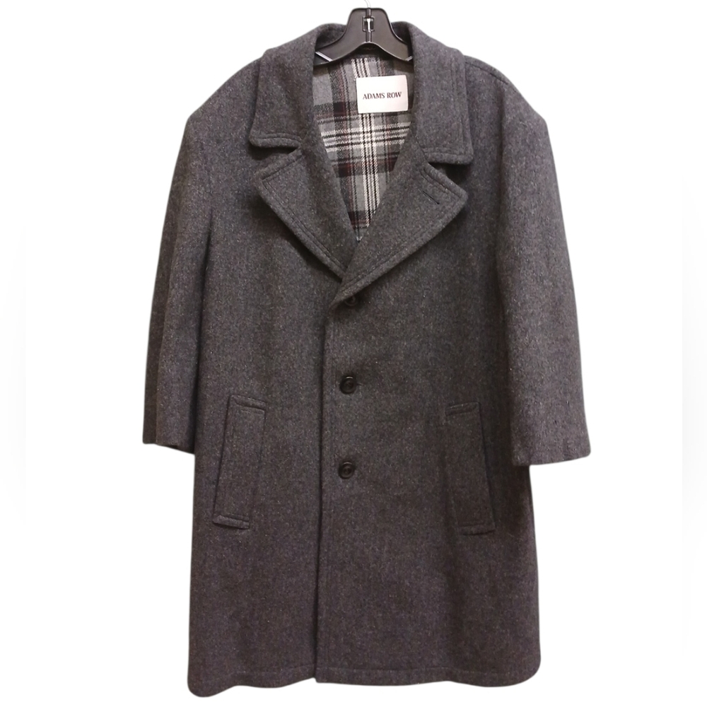 Adams Row Vintage Charcoal Wool Pea Coat Size 44